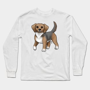 Dog - Queen Elizabeth Pocket Beagle - Tri Color Long Sleeve T-Shirt